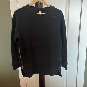 Varley Side-Zip Crew Neck Sweater